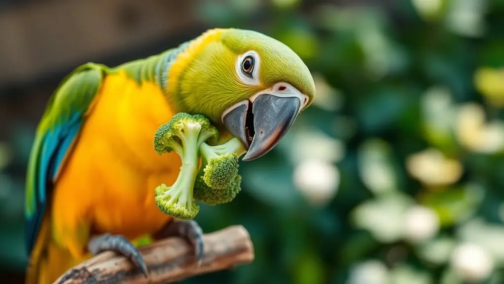birds broccoli preferences vary