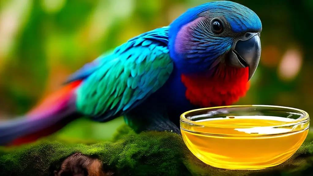 birds can consume coconut oil