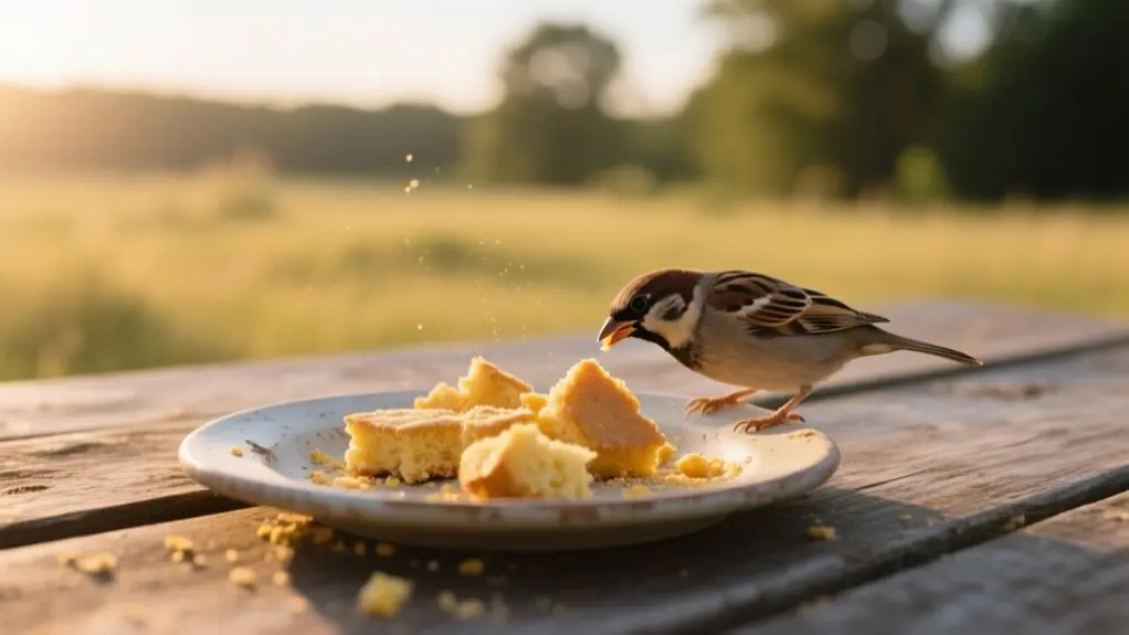 birds can eat cornbread
