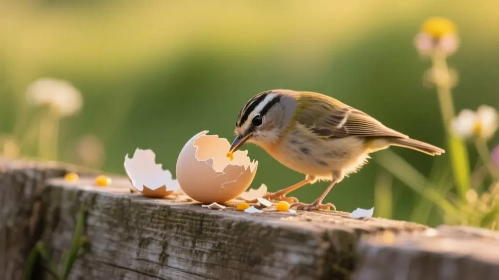 birds can eat eggshells