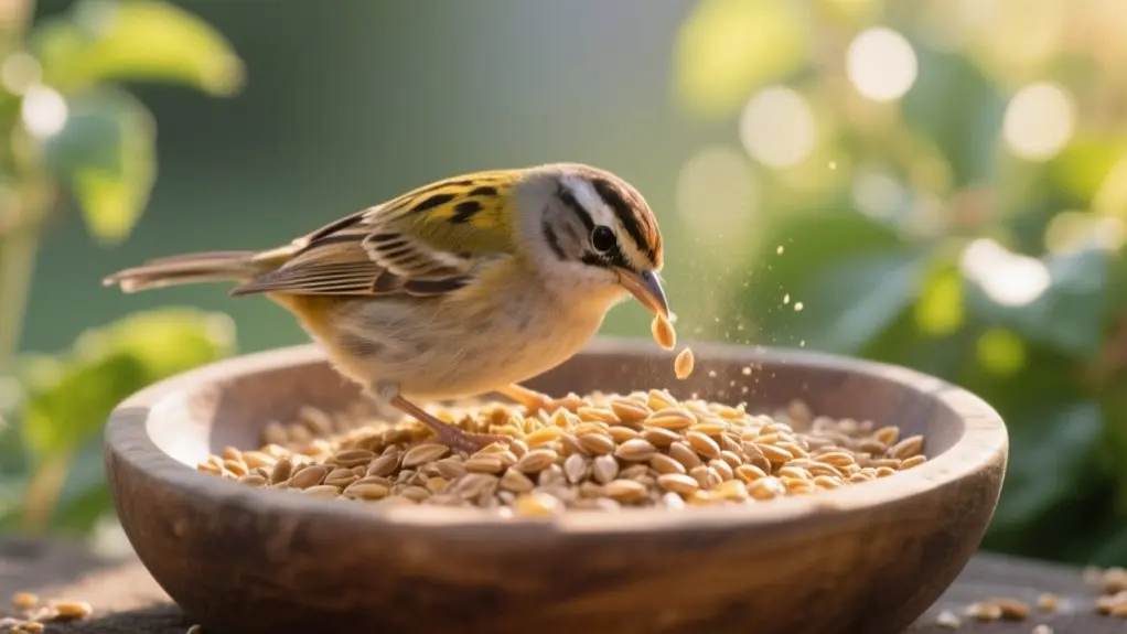 birds can eat flaxseed