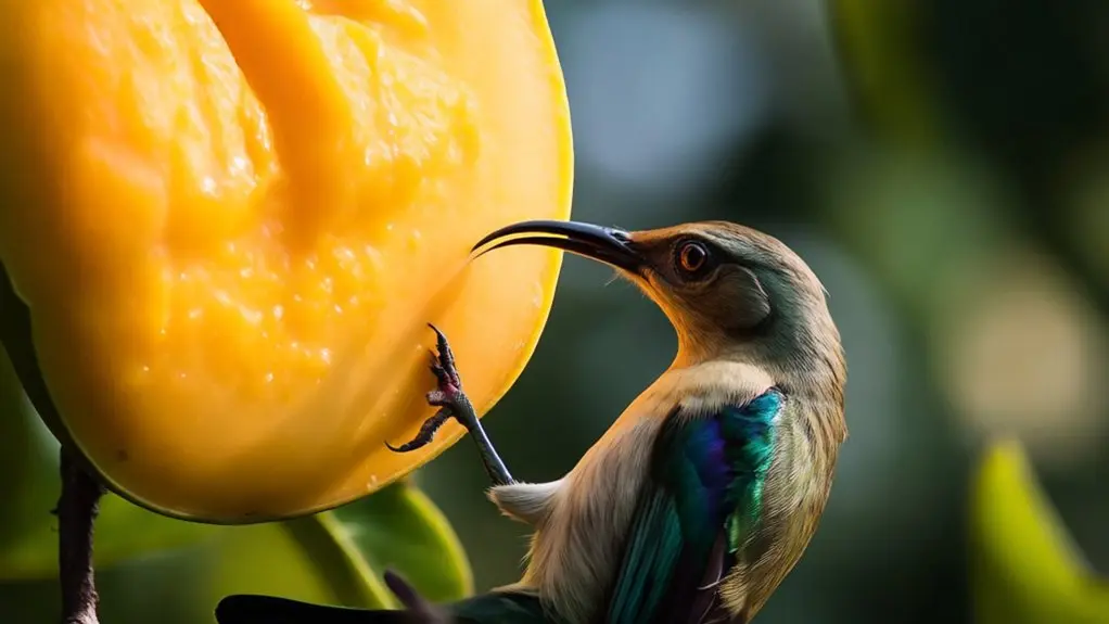 birds can eat mango skin