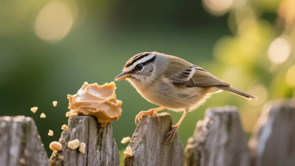 birds can eat peanut butter