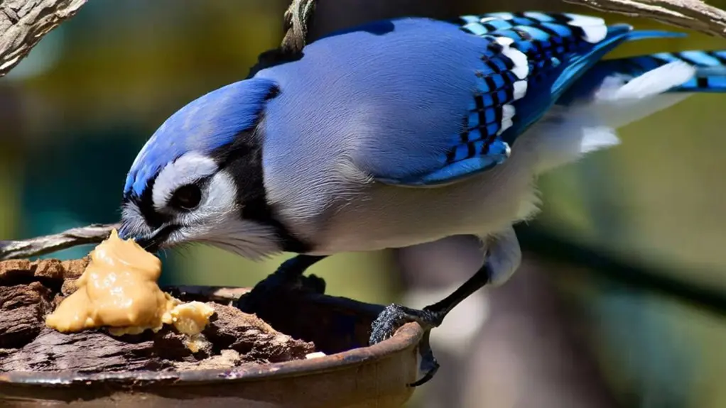 birds can eat peanut butter