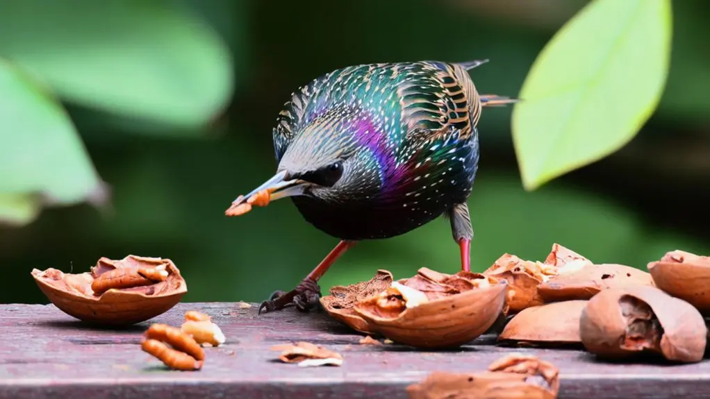 birds can eat pecans