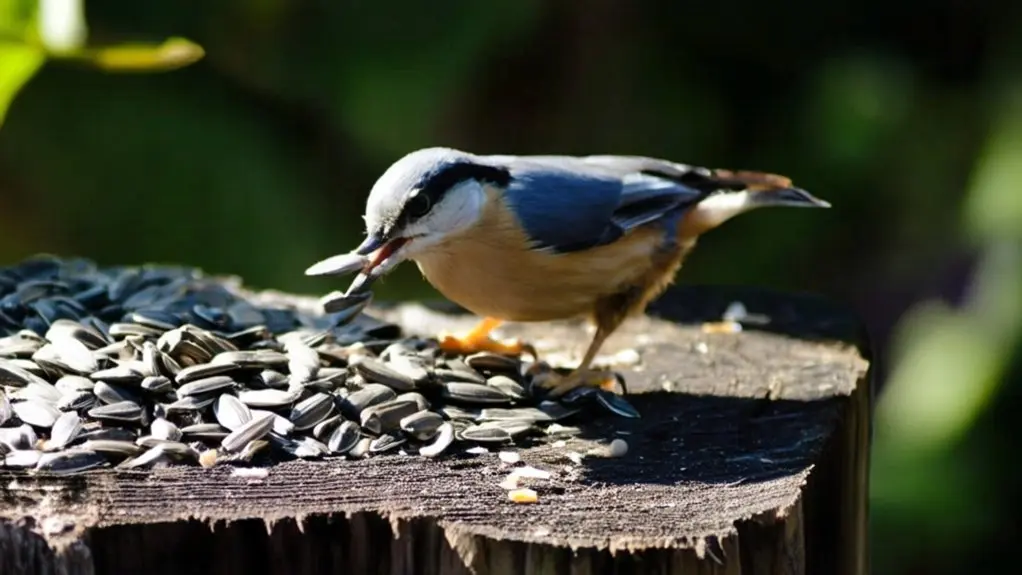 birds can eat raw seeds