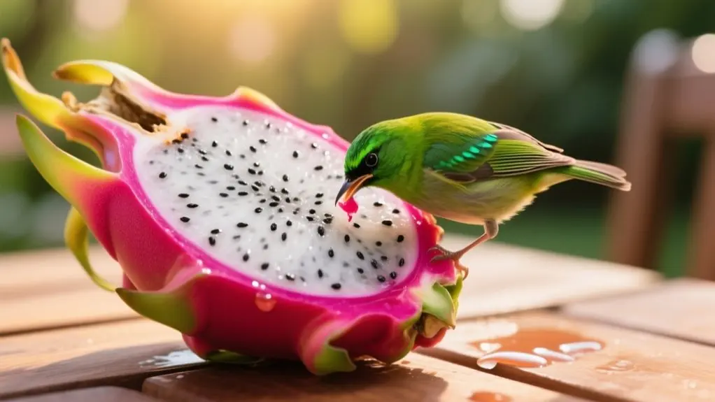 birds can safely eat dragon fruit