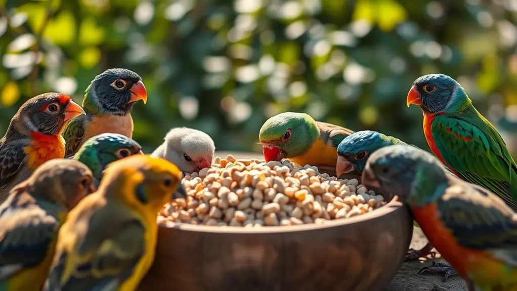 birds can safely nibble