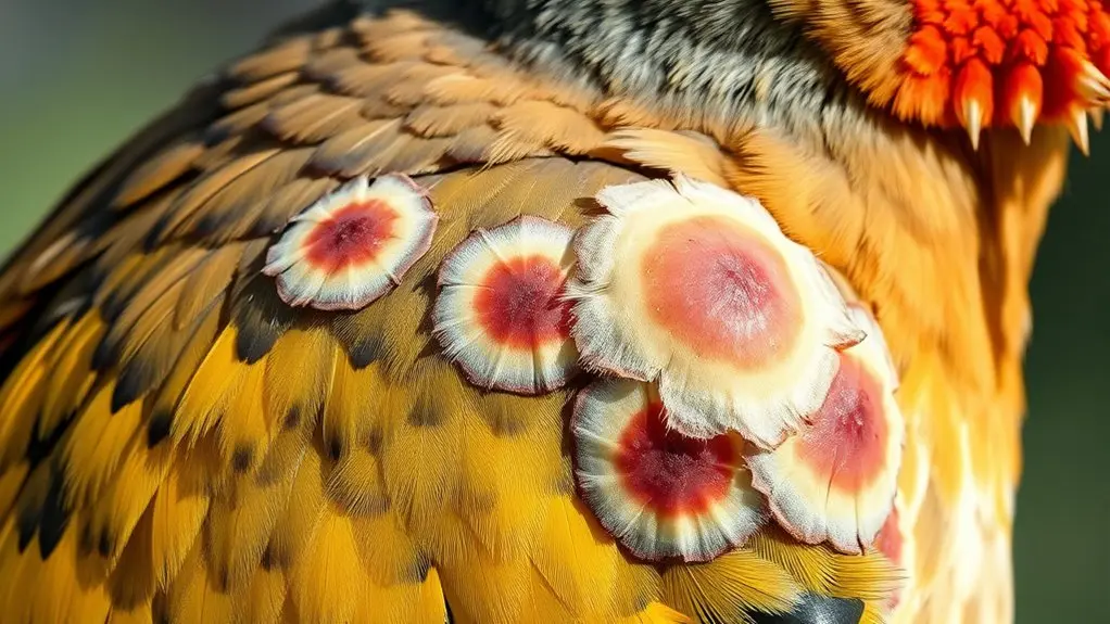 birds circular skin patches