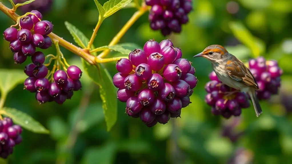 birds detoxify pokeweed berries