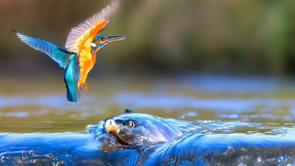 birds eating salmon safely