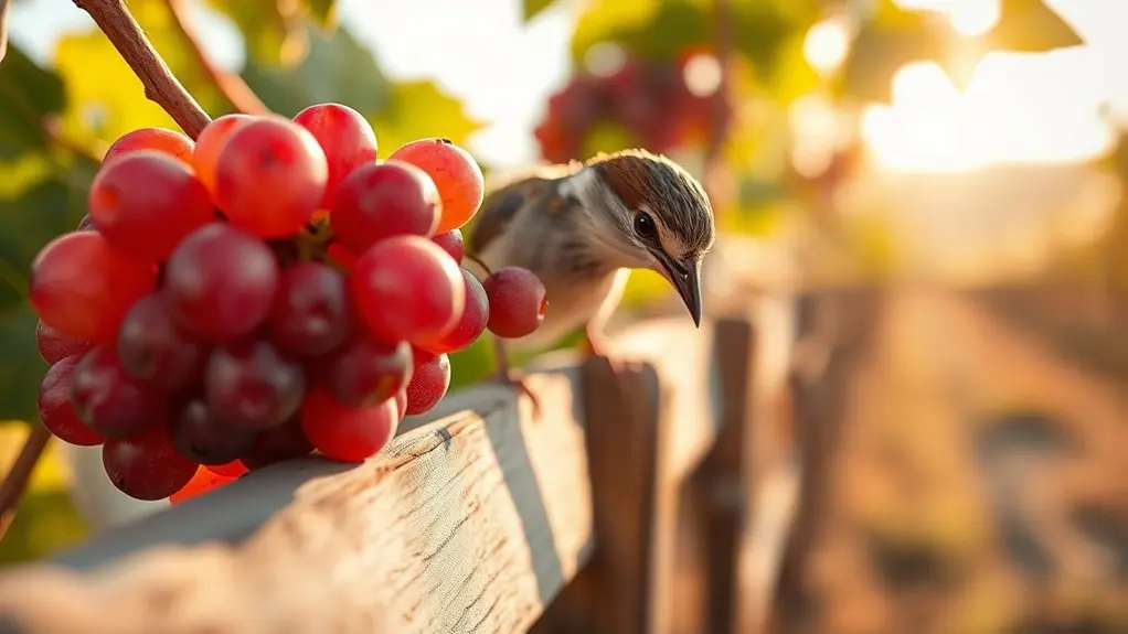 birds enjoy seeded grapes
