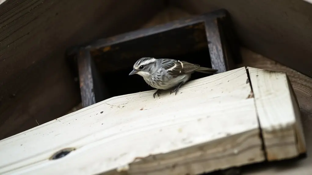 birds enter through vulnerable points