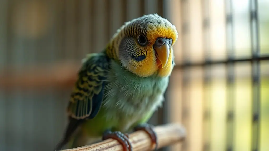 birds exhibit labored noisy breathing