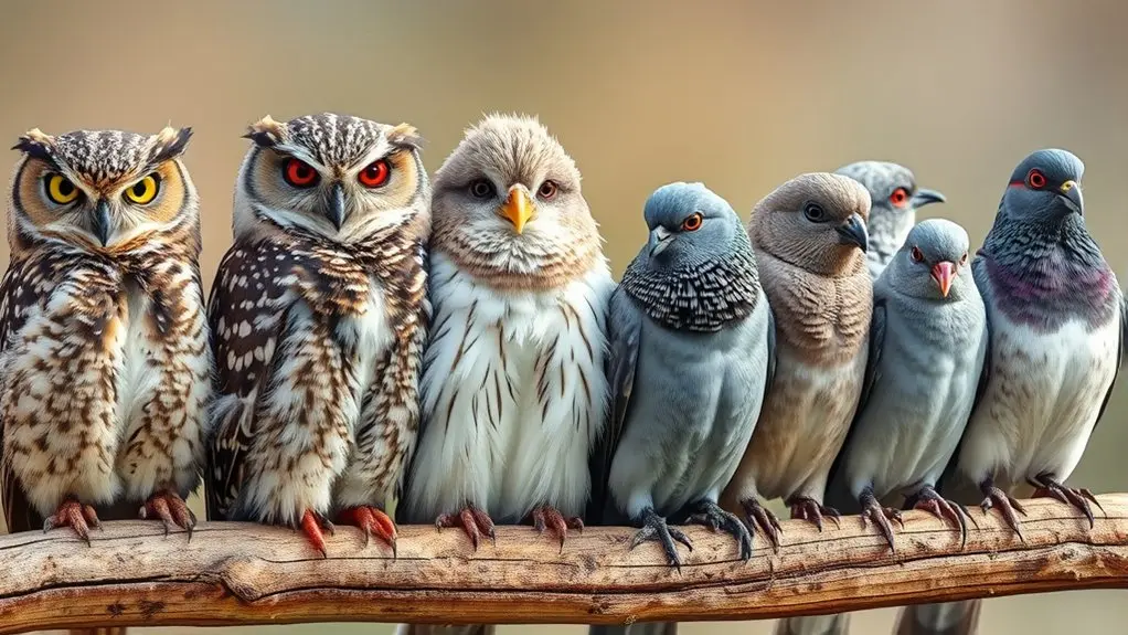 birds eyesight vulnerability varies