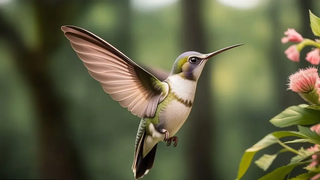 birds flying in place