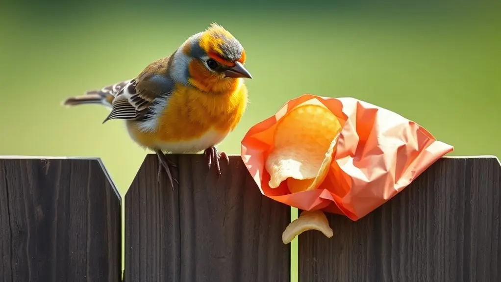 birds harmed by salty chips