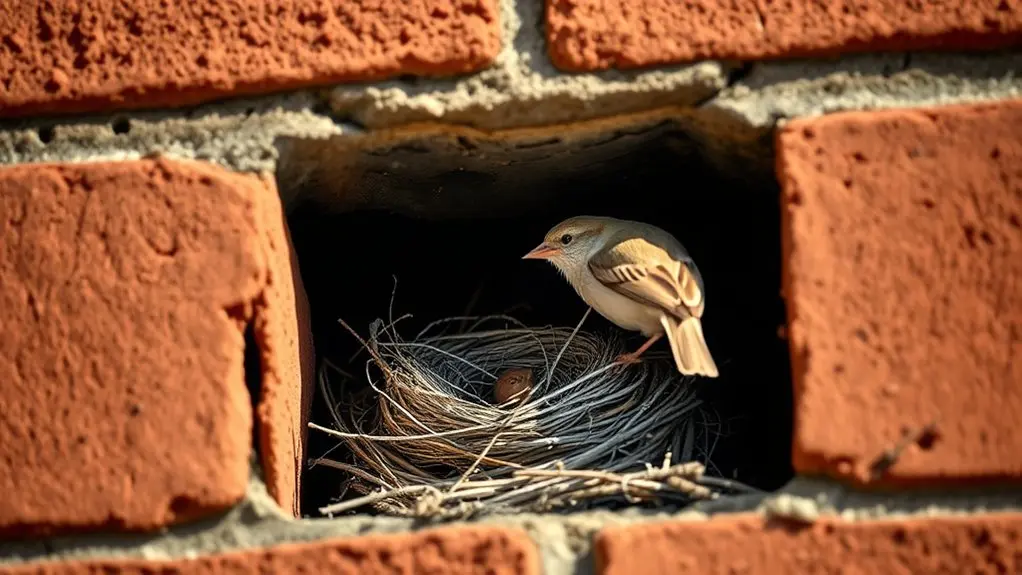 birds nesting in chimneys