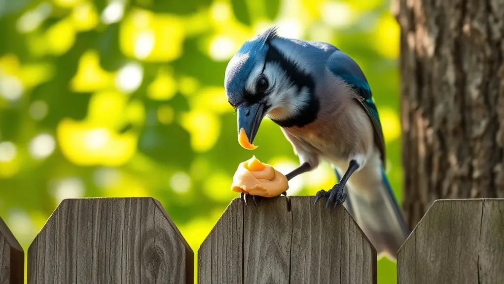 birds safely consume peanut butter