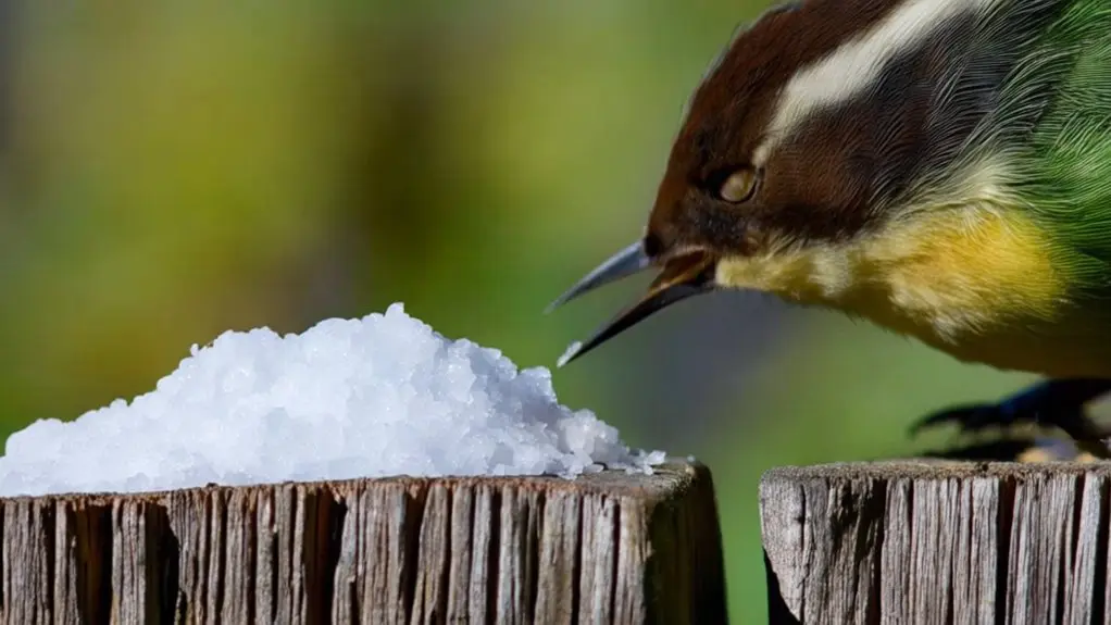 birds salt consumption safety