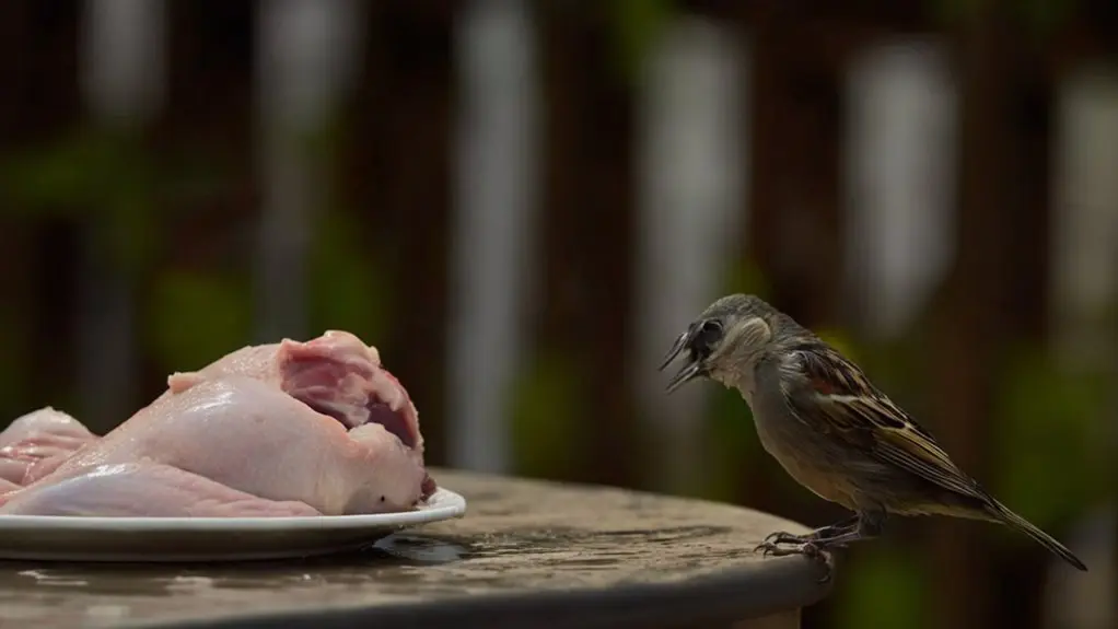 birds should avoid raw chicken