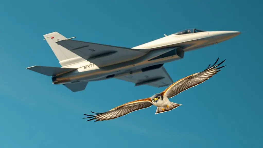 birds speed versus planes