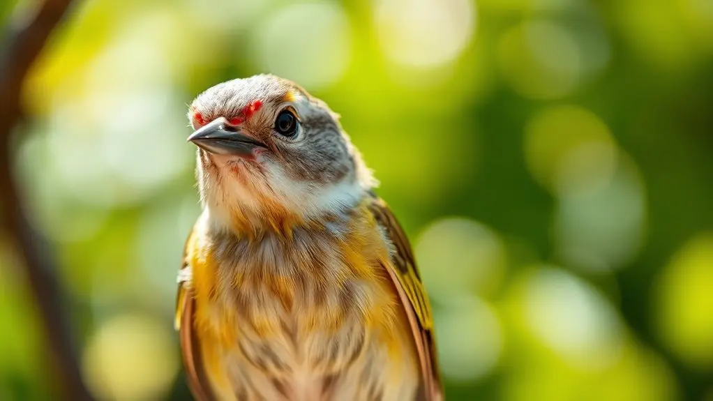 birds with sun exposed skin