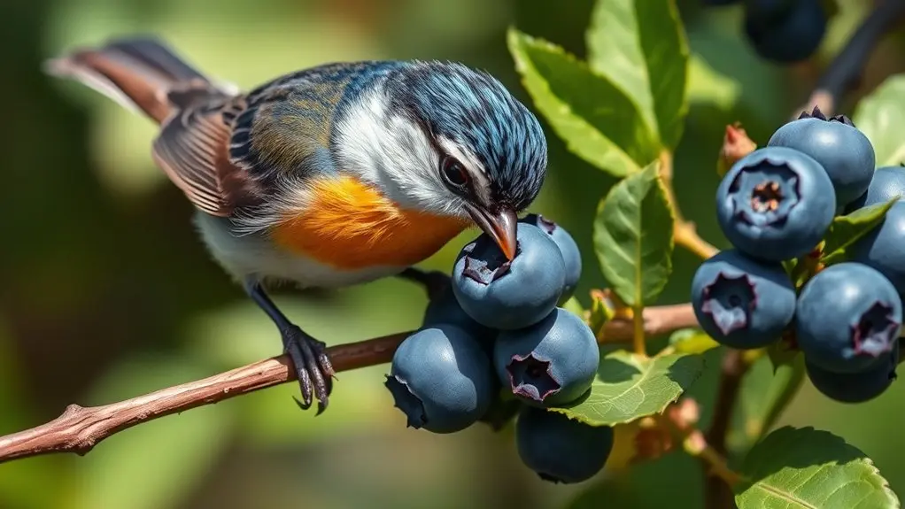 blueberries support bird health