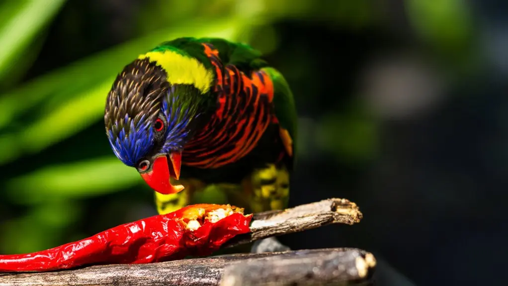 can birds safely eat peppers