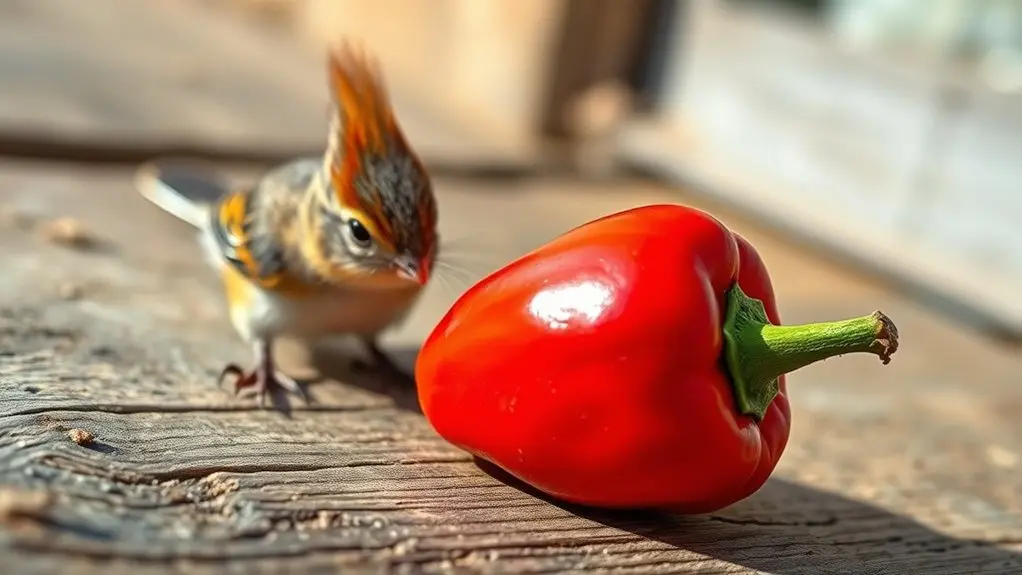 capsaicin deters squirrels birds unaffected
