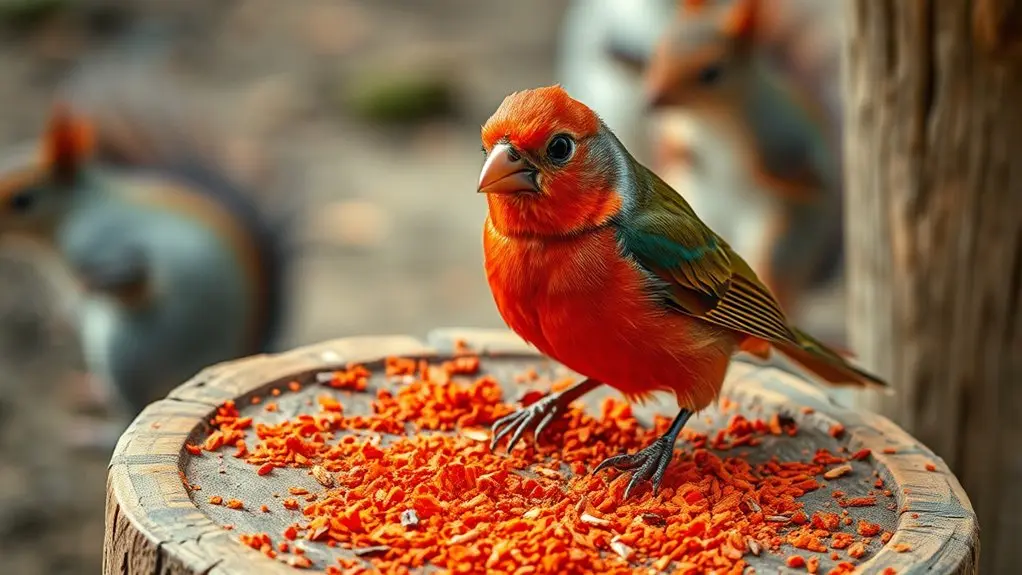 capsaicin repels squirrels safely
