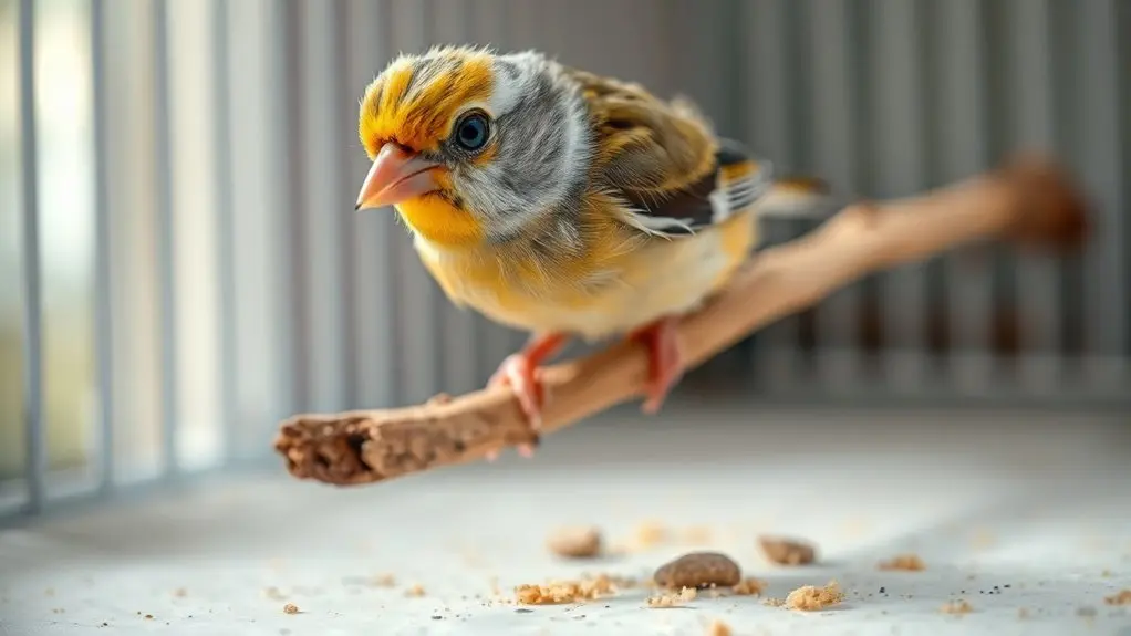 changes in droppings and behavior