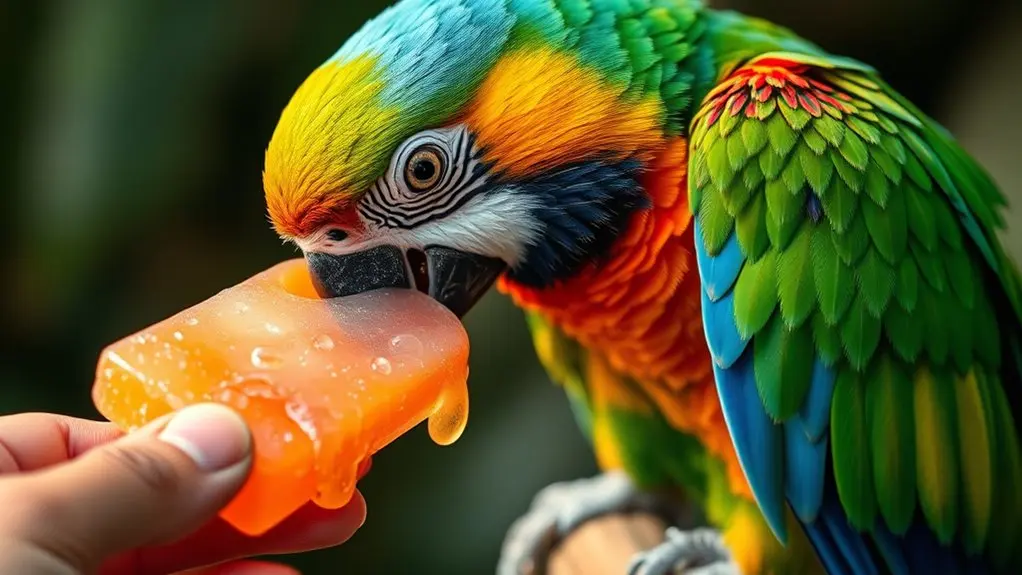 cold treats harm bird digestion