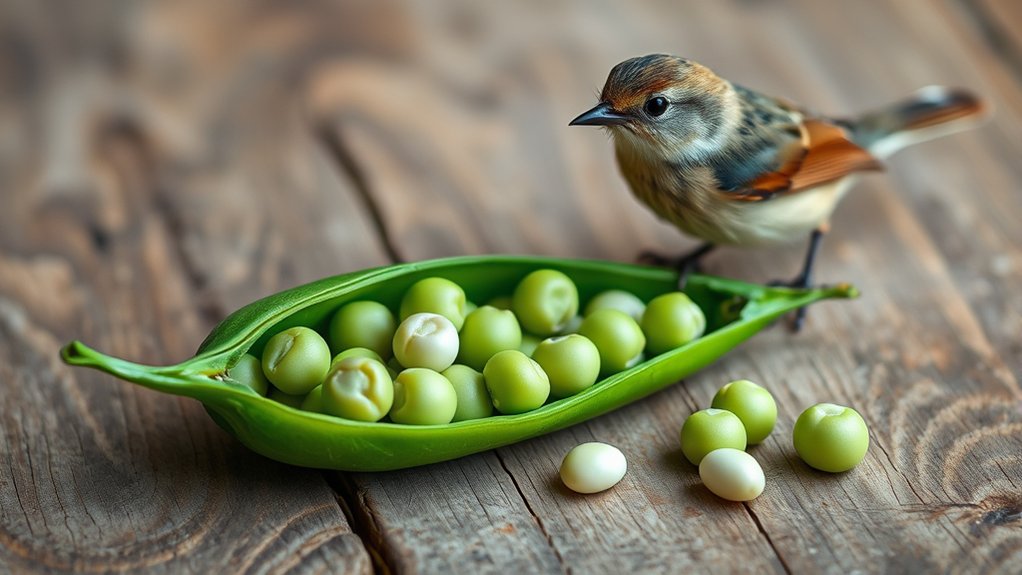 cook peas for bird safety