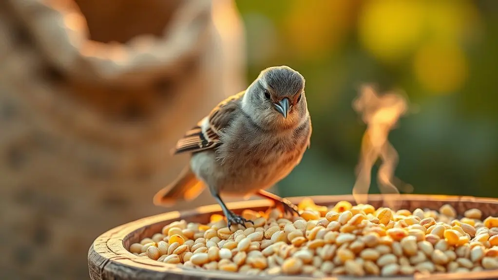 cooked farro aids bird digestion