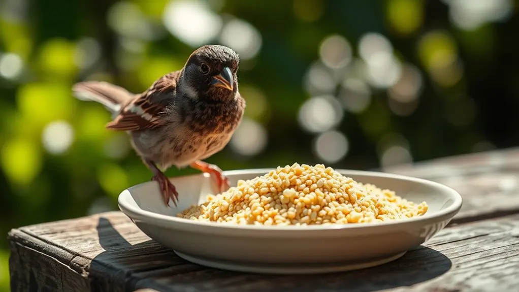 cooked grits safe for birds