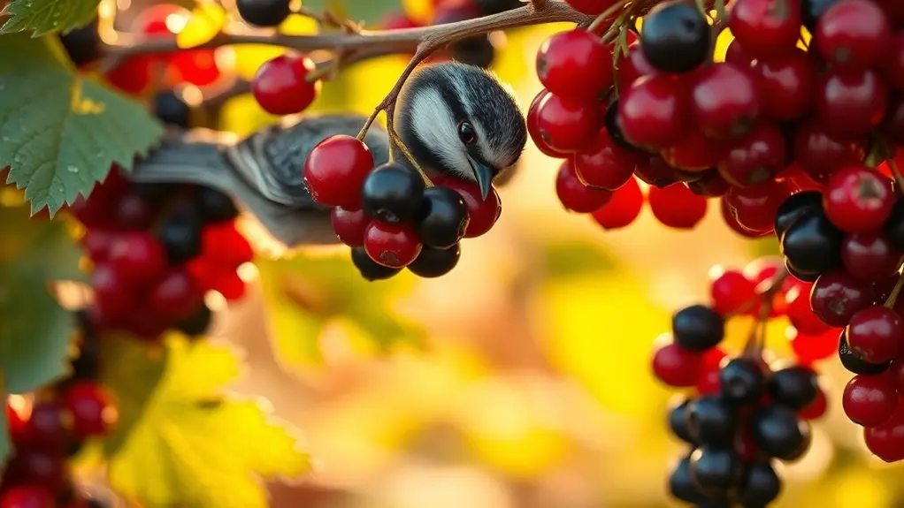 currants attract diverse birds