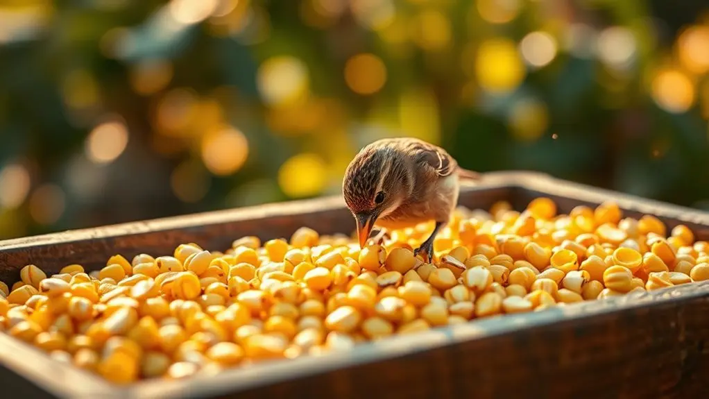dried corn benefits birds