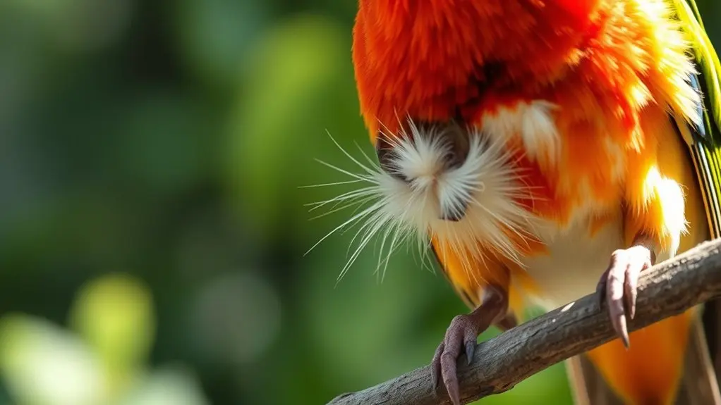 feather damage triggers regrowth