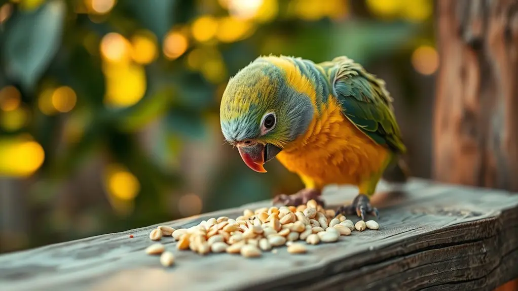 feed birds small portions