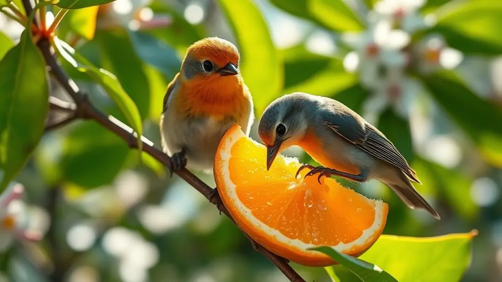 feed oranges during spring