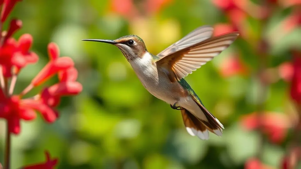 hummingbirds sustained backward flight