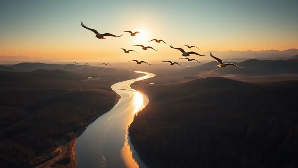 migration routes vary seasonally