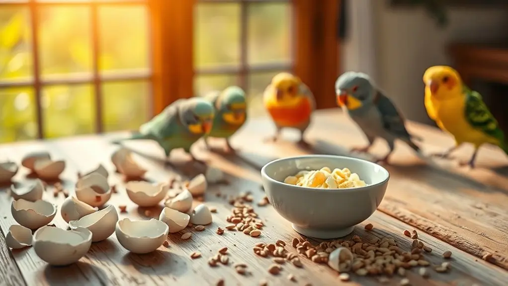 moderate egg feeding recommended