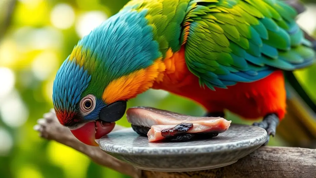 moderate tuna for parrots