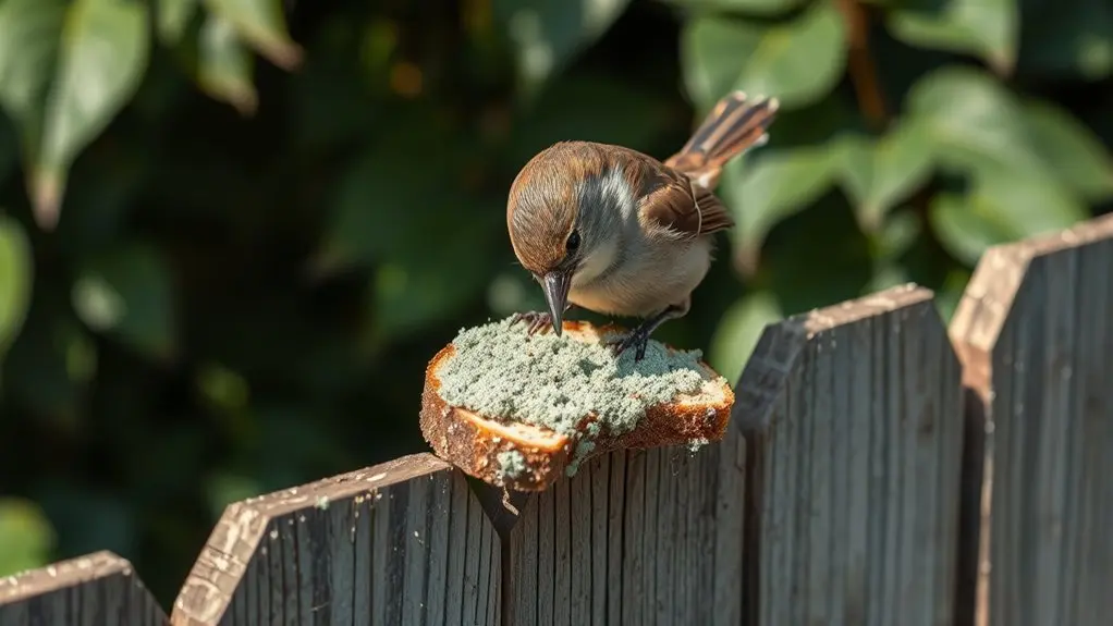 moldy bread harms birds