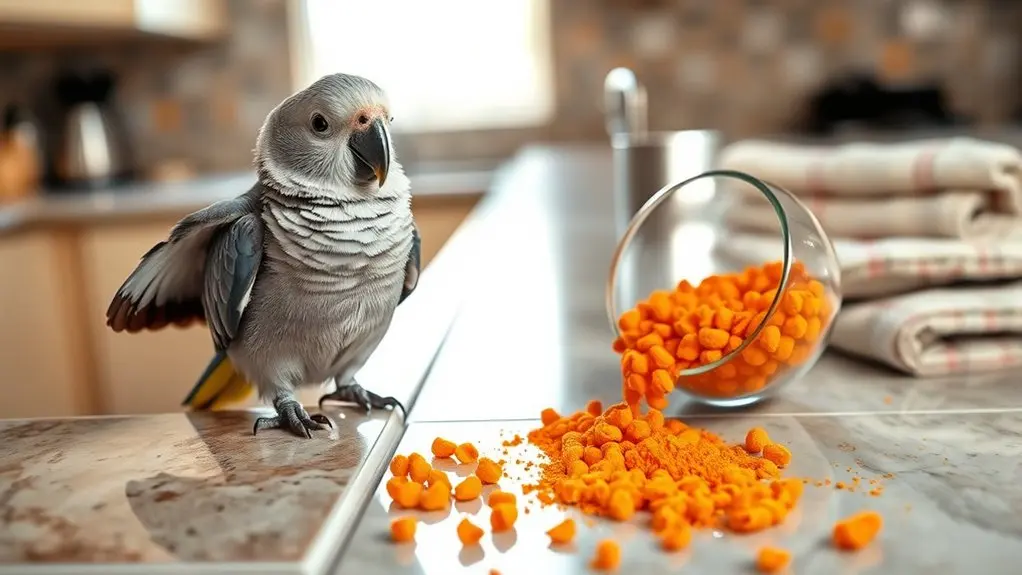 monitor bird avoid junk