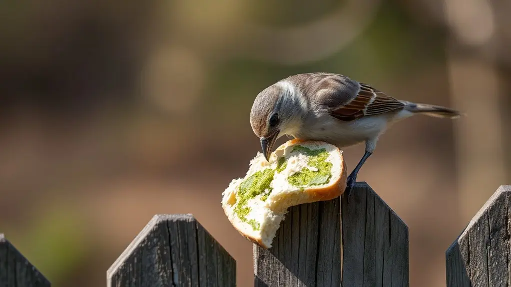 mouldy bread harms birds