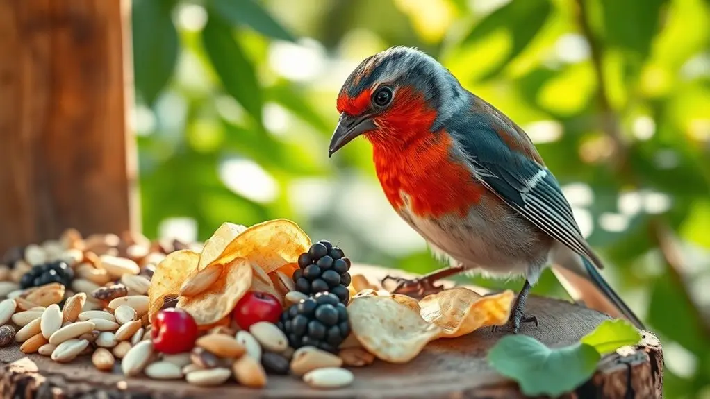 natural foods support healthy birds