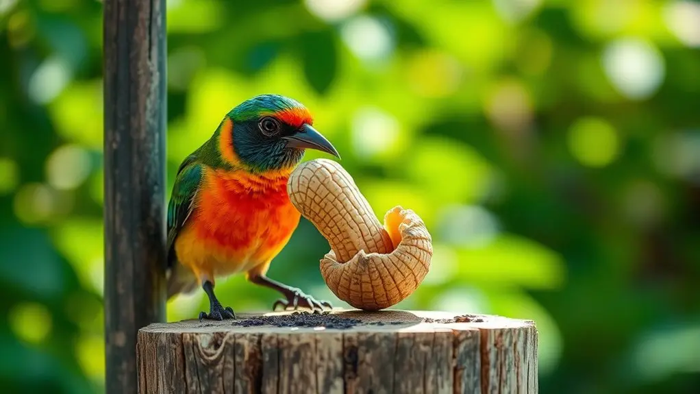 peanuts promote natural foraging